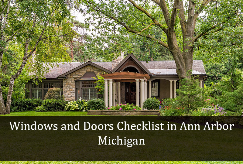 Windows and Doors Checklist in Ann Arbor Michigan 2